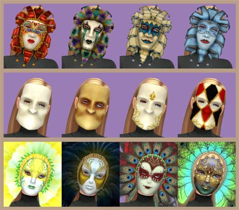 Masks Set Part 2 Carnival Of Venice At Tukete Sims 4 Updates
