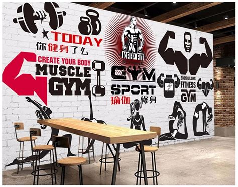 3d Photo Wallpaper Custom 3d Wall Murals Wallpaper Gym Murals Fitness