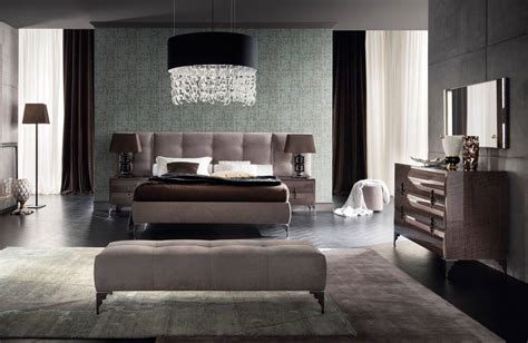 Made In Italy Leather Contemporary Master Bedroom Designs Las Vegas Nevada Rossetto Dune Visone