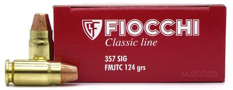 Fiocchi Shooting Dynamics 357 Sig 124gr Fmjtc Ammo 50 Rounds
