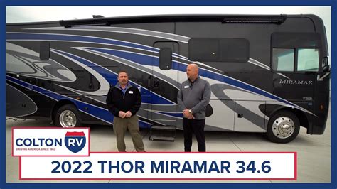 2022 Thor Miramar 346 Class A Motorhome Walkthrough Youtube
