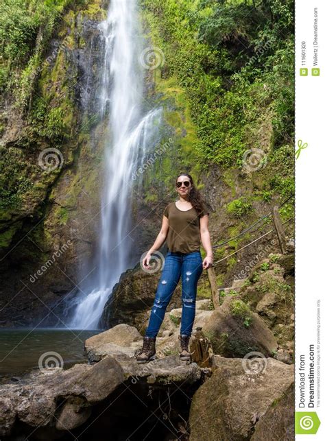 Tropical Waterfalls In Costa Rica Stock Photo Image Of