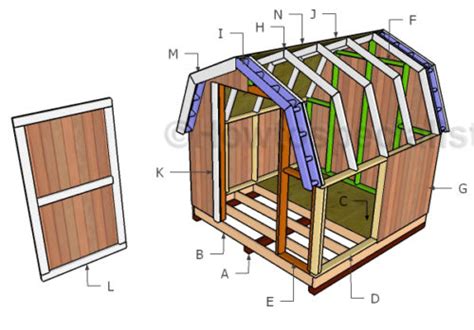 Mini Barn Shed Plans Howtospecialist How To Build Step By Step Diy