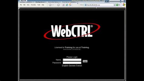 Webctrl Field Tech Basic V4 9 Of 16 Starting And Viewing Webctrl Youtube