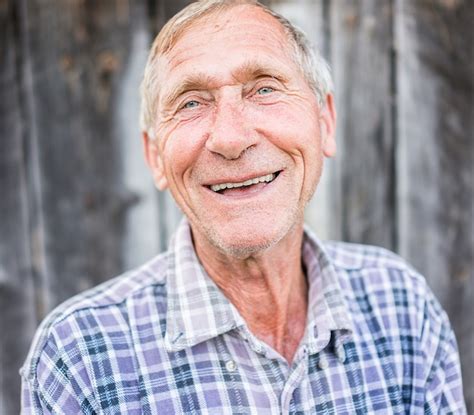 premium photo happy smiling elder senior man portrait
