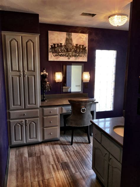 Purple And Grey Bathroom Small Bathroom Decor Bathroom Paint Colors