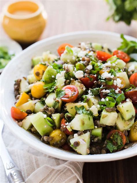 Summer is peak pasta salad season, when cool, packable dishes are especially welcome. Summer Lentil Salad | Kitchen Confidante