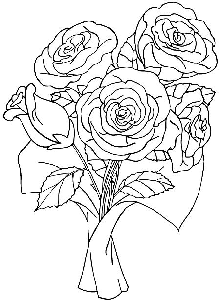 Dessin Bouquet De Fleurs 160972 Nature à Colorier Coloriages à