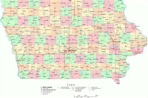 Iowa County Map Printable Ruby Printable Map