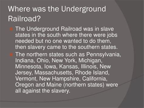 Ppt The Underground Railroad 1810 1850 Powerpoint Presentation Free