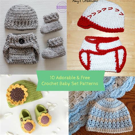 10 Adorable And Free Crochet Baby Set Patterns Cute And Cozy