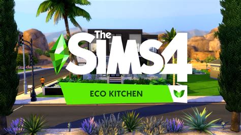 The Sims 4 Eco Kitchen Stuff Pack Littledica Tour Review Youtube