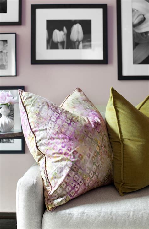 Blush Pink Walls Eclectic Living Room Ralph Lauren