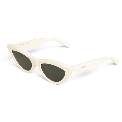 Céline Cat Eye Sunglasses In Acetate White Sunglasses Céline