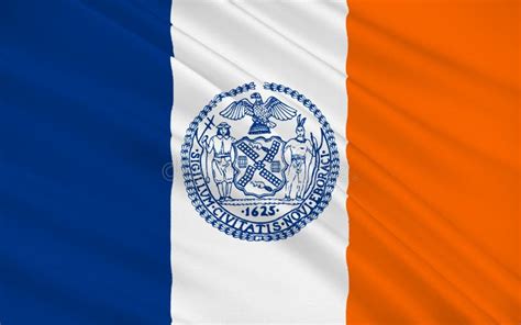 Flag Of New York City Usa Stock Illustration Illustration Of City