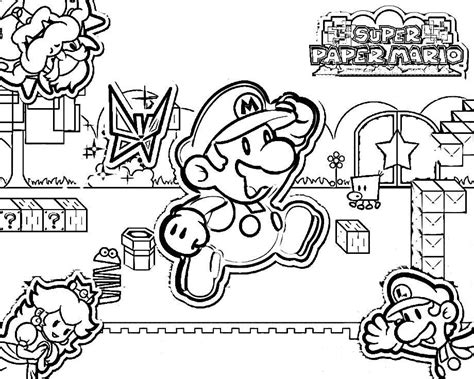Super Mario 3d World Coloring Pages Coloring Pages