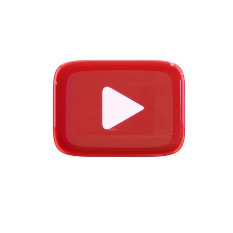 Glossy Youtube 3d Render Icon 9826629 Png