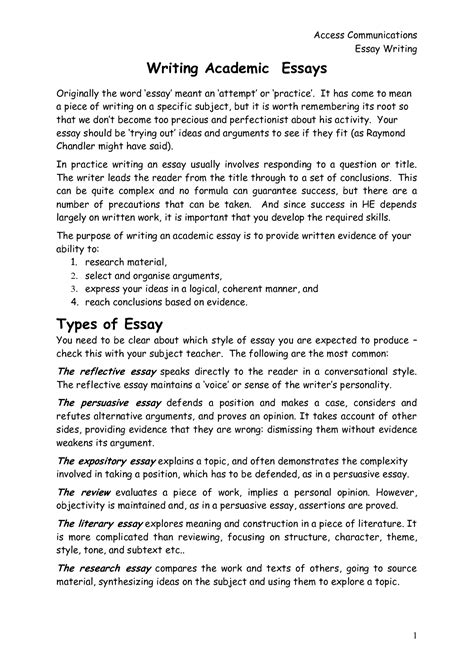 Example Of Academic Essay Writing Boone Thesisessay76 2021