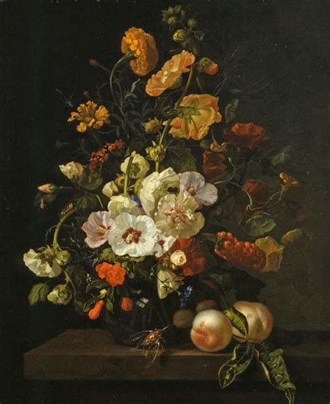 Check spelling or type a new query. Flowers in a Glass Vase, with Insects and Peaches, on a ...