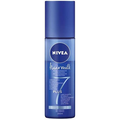 This shave gel is alcohol free and dye free, which makes it safe for daily use, even on easily irritated skin. Nivea Hairmilk 7 Plus, Regenerating Leave-In Conditioner ...