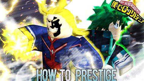 How To Prestige In New Mha Game Heroes Academia Roblox Youtube