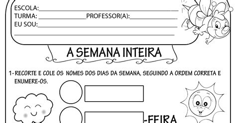 Com todas essas influências, os nomes do dias da semana em espanhol evoluíram a partir do latim e chegaram a sua forma moderna. A Arte de Ensinar e Aprender: Atividades pronta - Dia da ...