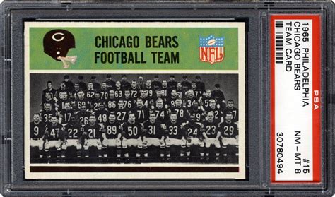 Auction Prices Realized Football Cards 1965 Philadelphia Chicago Bears