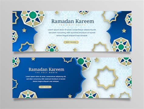 Free Vector Realistic Ramadan Calendar Template