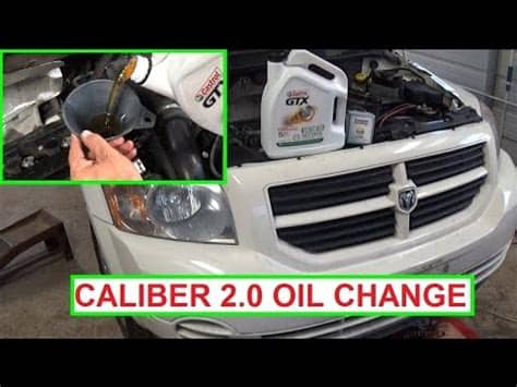 Dodge Caliber Oil Change 2.0 Engine. How to change the oil ...