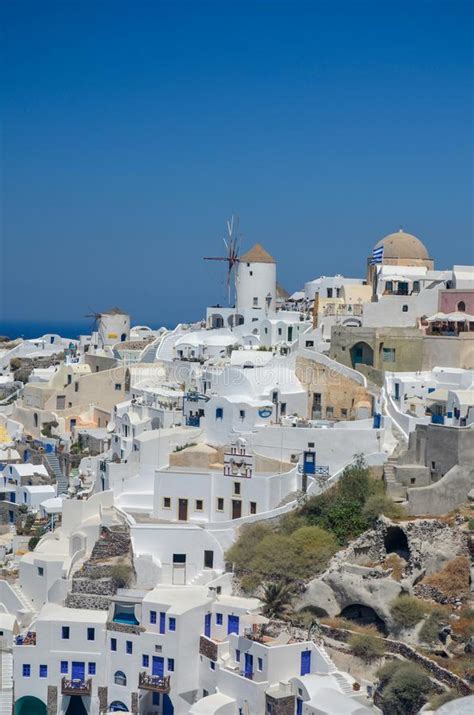 Greek Resort Island Of Santorini Stock Image Image Of City Caldera
