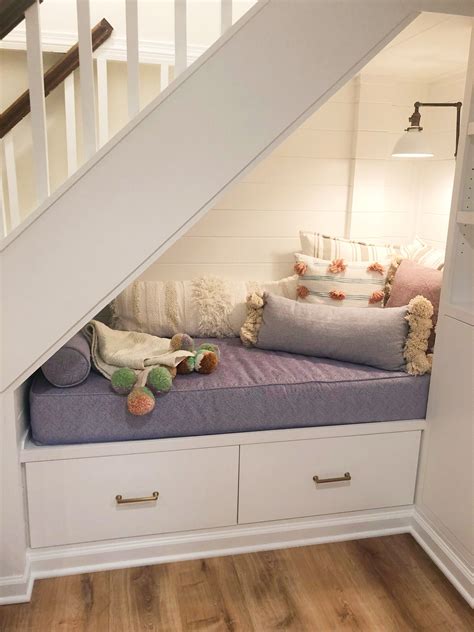 Built In Seating Under The Stairs — The Ultimate Reading Nook Designed