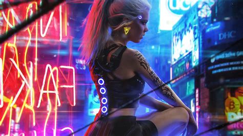 3840x2400 Cyberpunk Neon Girl 4k 4k Hd 4k Wallpapers Images Backgrounds Photos And Pictures