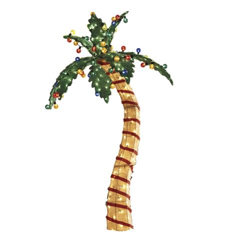 When i was young, after we finished our decorations, i along with my dad and my brother used to hop on in our car, and went around the town, watching. Shop Holiday Living 1-Piece 6-ft Palm Tree Outdoor ...