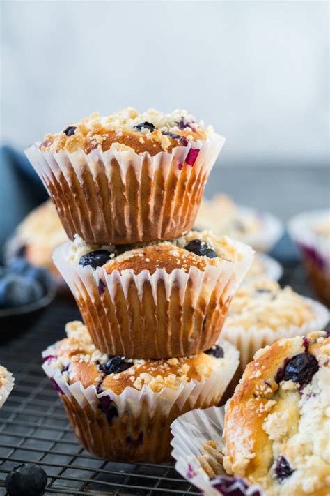 Bakery Style Blueberry Muffins Recipe Girl