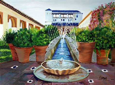 Pintura Senda PoÉtica Fuentes De Granada