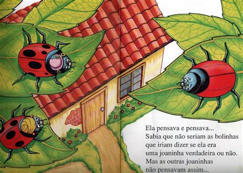 A Joaninha Faz Uma Reflexão Nos Três Quadrinhos