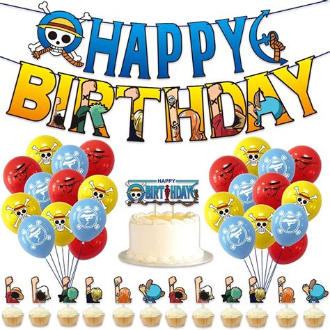 Buy One Piece Birthday Party Suppliesset Includes Happy Birthday