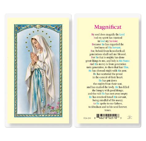 The Magnificat Prayer Canticle Of Mary Prayer Prayer T Song Of Mary