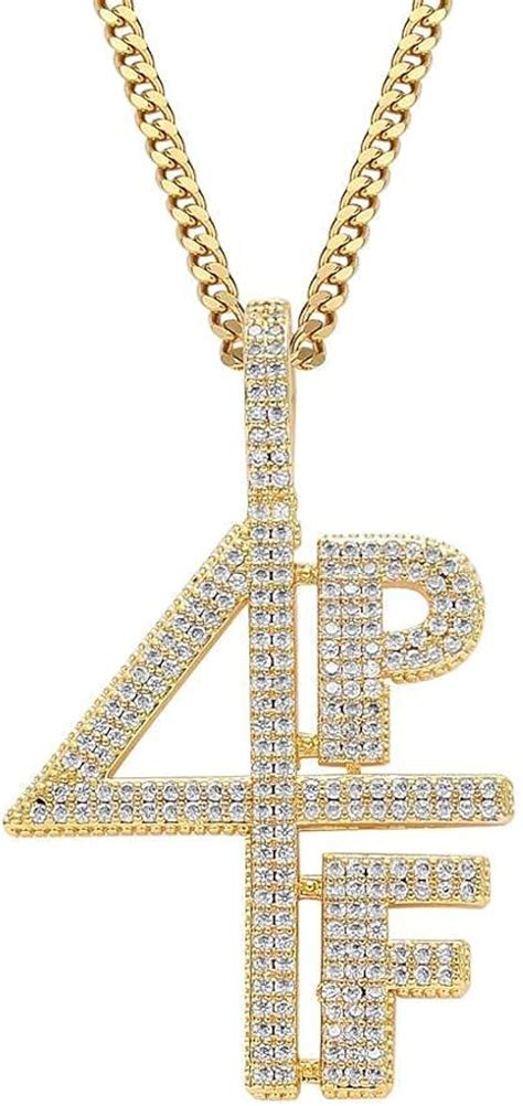 Full Cubic Zircon 4pf Pendant Hip Hop Copper Bling Iced Out Letters
