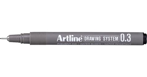 Artline Drawing System Pen Black 03mm • Se Priser