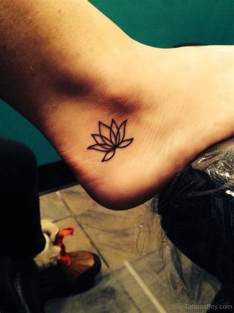 Small Lotus Flower Tattoo On Foot Tattoo Designs Tattoo Pictures