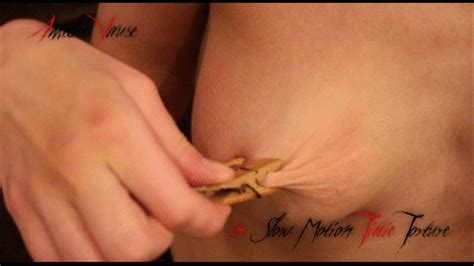 slow motion tittie a nipple clamp and boob show now in wmv format amedee vause in deep