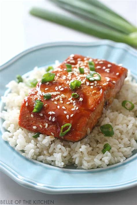 Teriyaki Glazed Salmon Recipe Belle Of The Kitchen