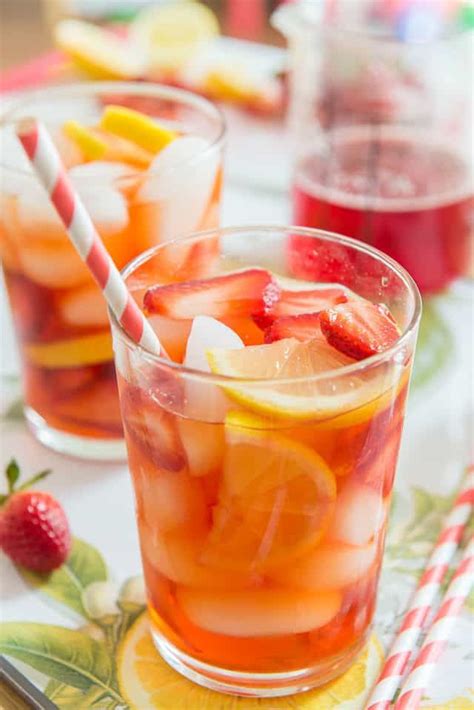This Strawberry Iced Tea Is The Perfect Party Drink Or Summertime Treat