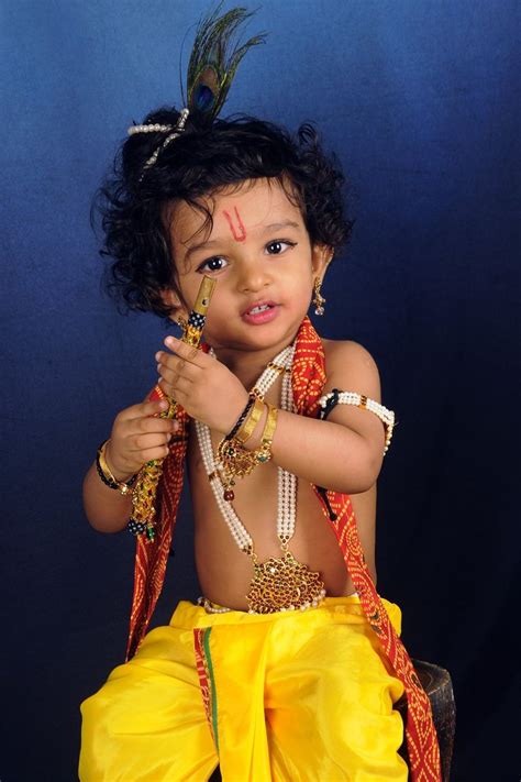 Pin By Poornima Hs On Baby Krishna Dress Baby Fancy Dress Fancy