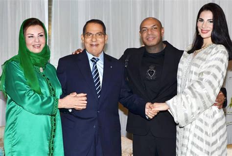 Lex Pr Sident Tunisien Zine El Abidine Ben Ali Apparait Au Mariage De