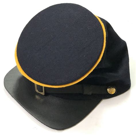 Civil War Us Union Blue Wool Cavalry Forage Cap Hat Medium Blue Kilts