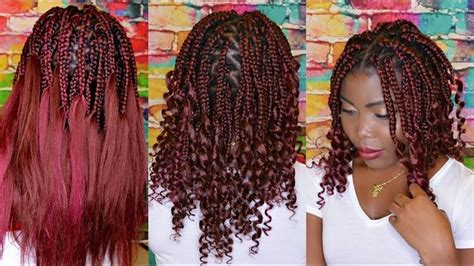 HOW TO DO: CURLY END BOX BRAIDS | DIY SHORT GODDESS BOX BRAIDS |Vivian
