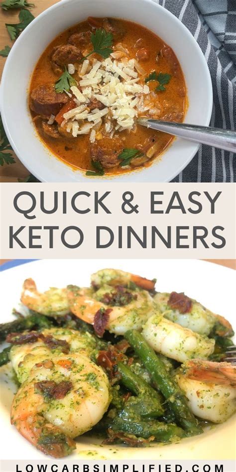 Quick And Easy Keto Dinners Low Carb Simplified Keto Dinner Salmon