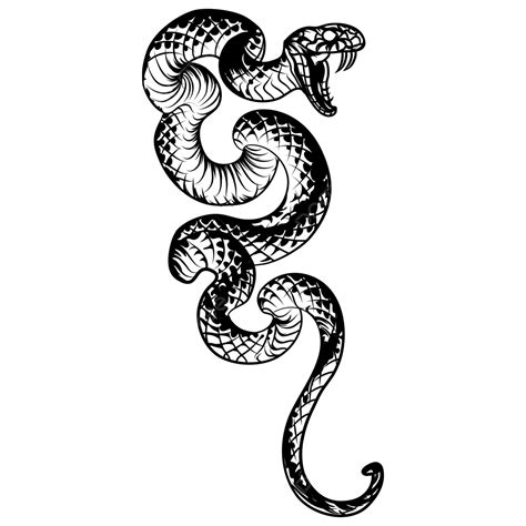 Snake Line Art Tattoo Monochrome Snake Drawing Tattoo Drawing Snake